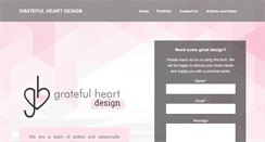 Desktop Screenshot of gratefulheartdesign.com