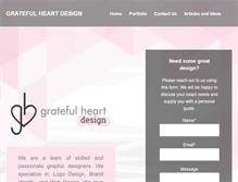Tablet Screenshot of gratefulheartdesign.com
